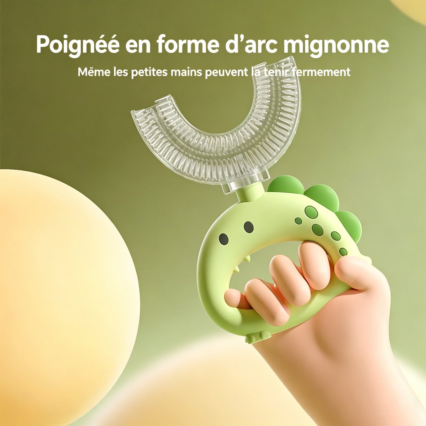 Brosse à Dents Enfant en Forme U – Nettoyage Facile & Amusant