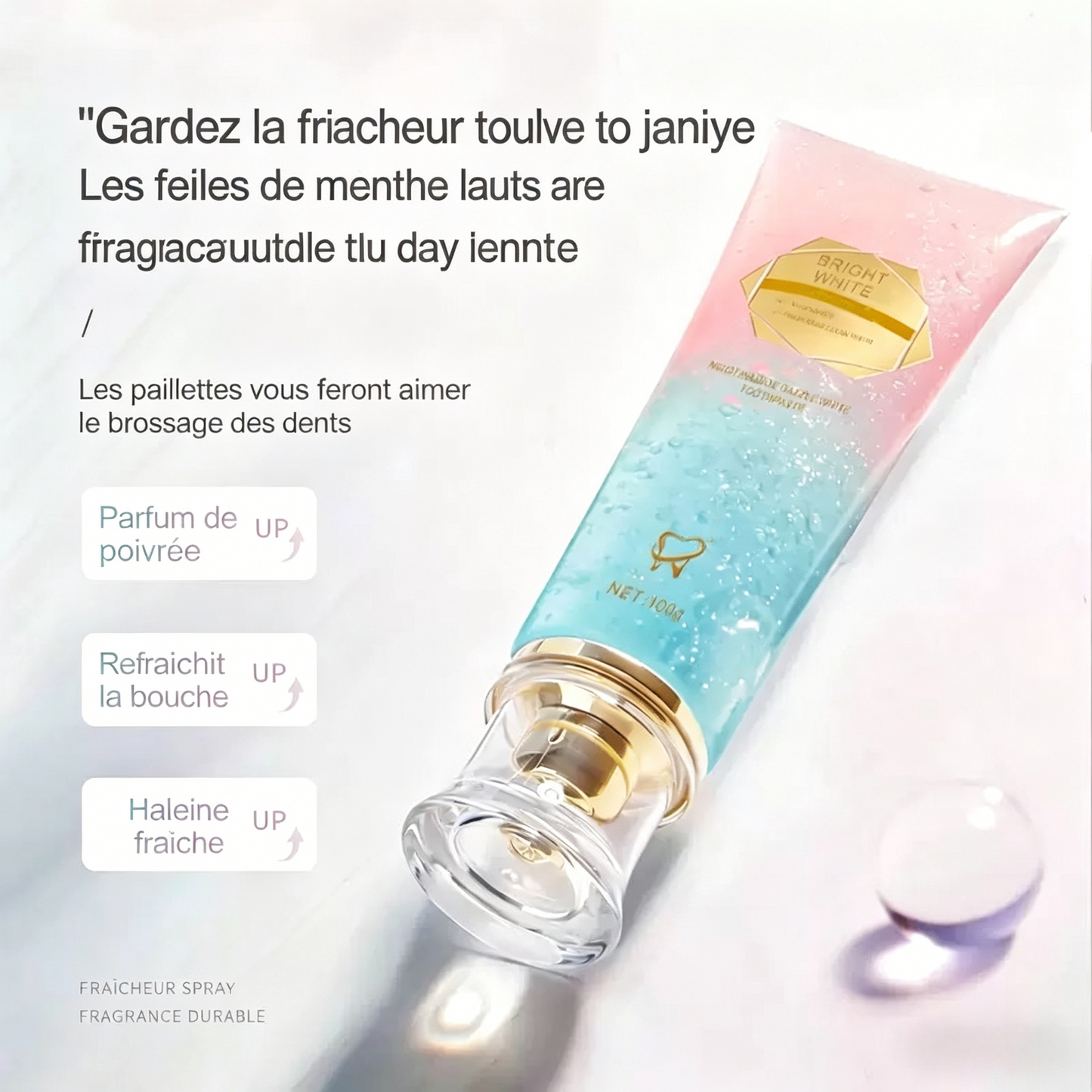 Bright White – Dentifrice Éclaircissant à la Niacinamide