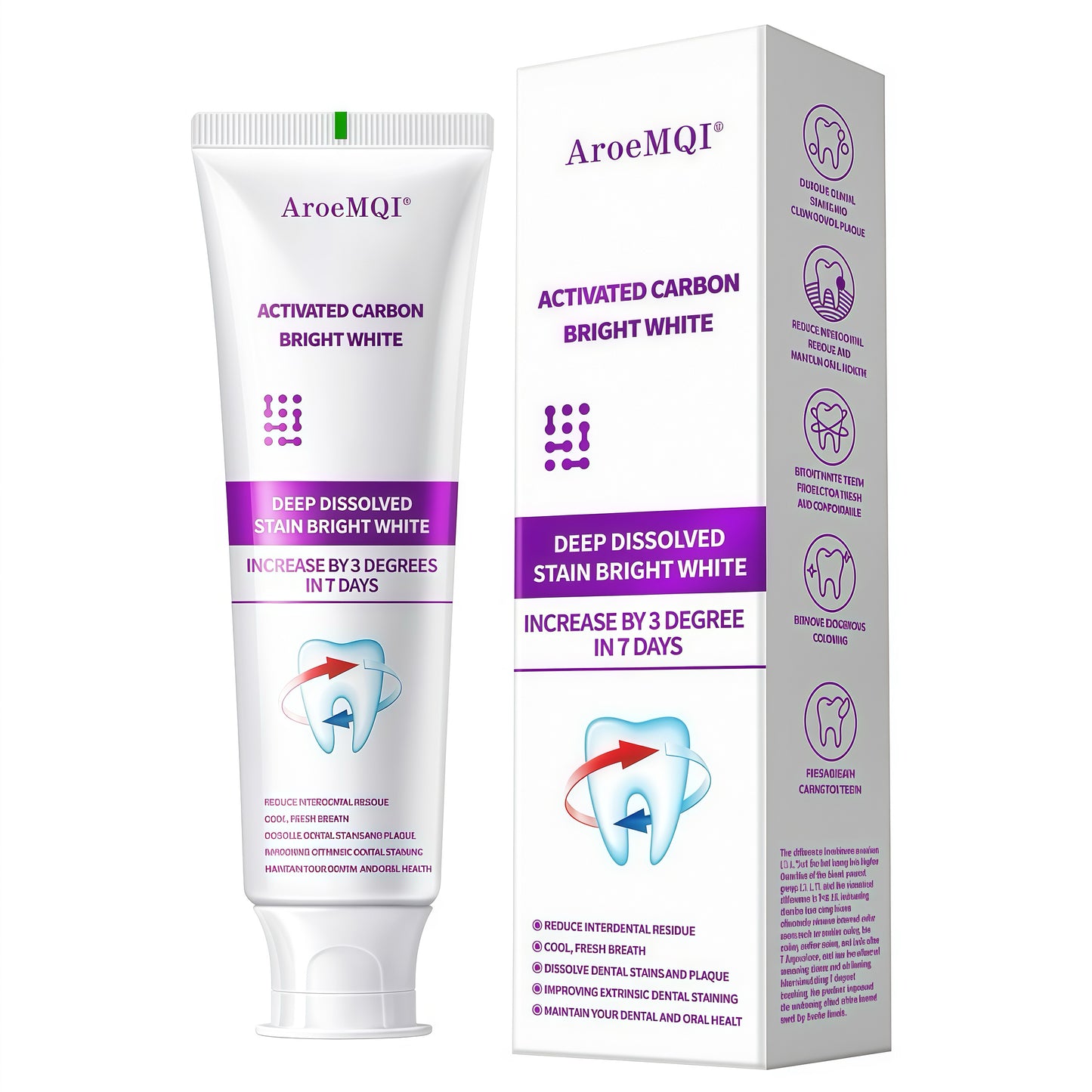Bright White - AroeMQI – Dentifrice Carbonne Actif Éclaircissant
