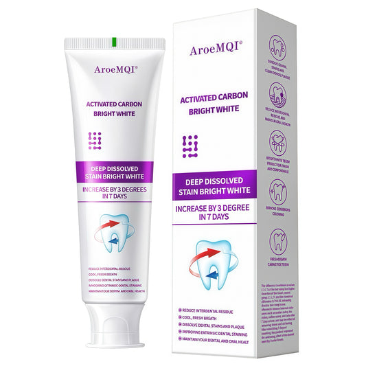 Bright White - AroeMQI – Dentifrice Carbonne Actif Éclaircissant