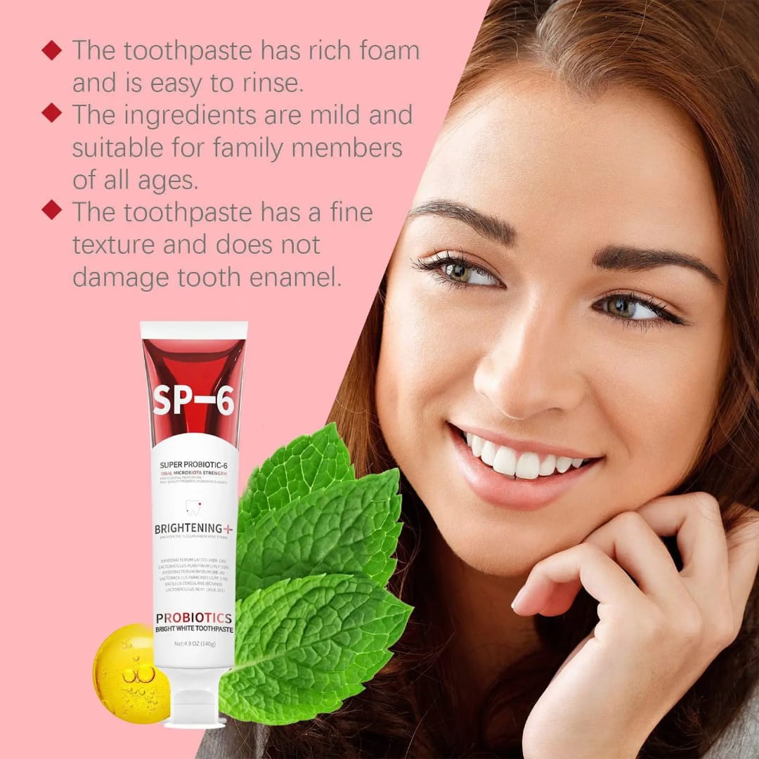 SP-6 – Dentifrice Blanchissant Premium aux Probiotiques