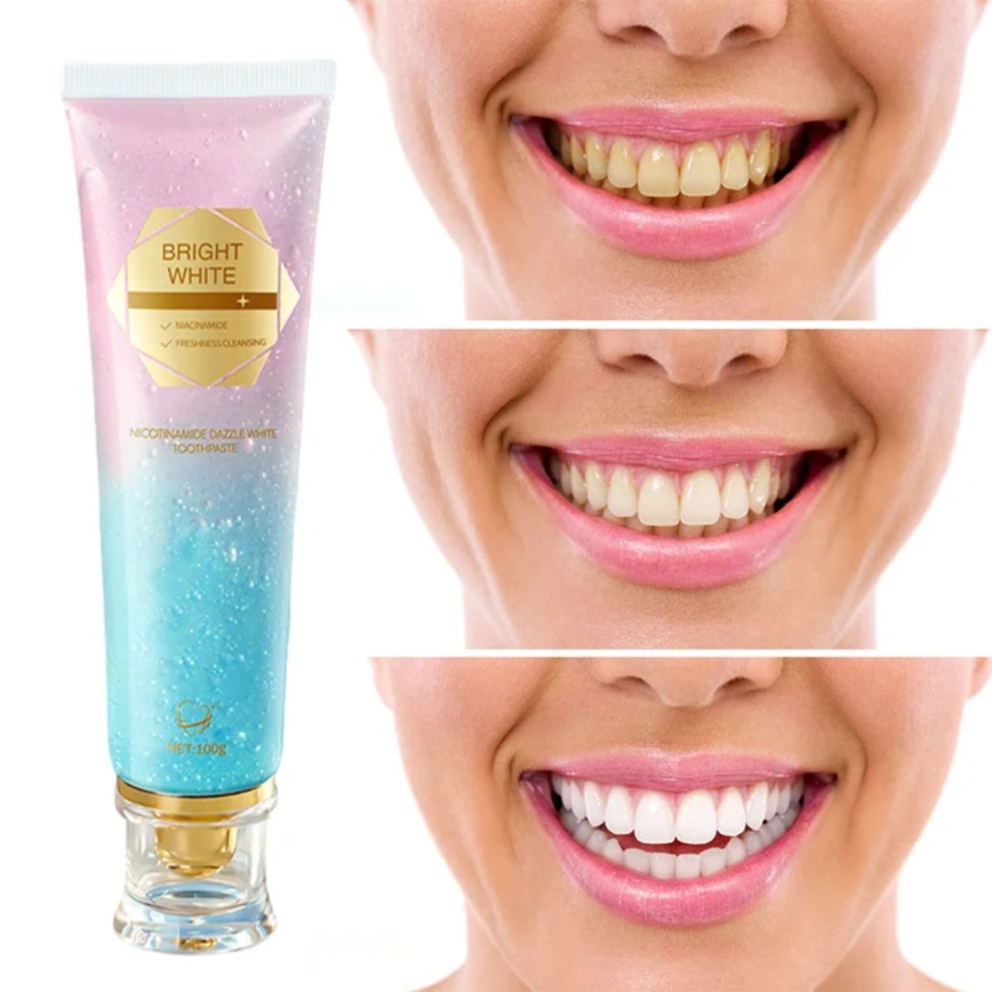 Bright White – Dentifrice Éclaircissant à la Niacinamide